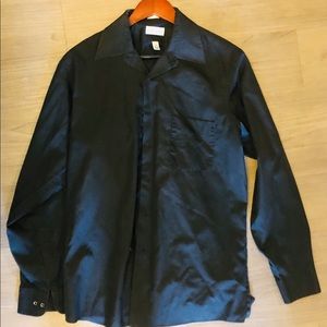Long sleeve button down Van Hausen black shirt